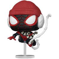 Spider-Man Miles Morales Game Winter Suit Pop! Vinyl Figure # 771 with pop protector