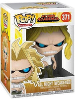 My Hero Academia All Might Weakened Funko Pop! Vinyl Figure # 371 with pop protector