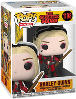 The Suicide Squad Harley Quinn Bodysuit Pop! Vinyl Figure # 1108 with pop protector