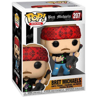Funko POP! Rocks Vinyl Figure  BRET MICHAELS #207 with pop protector