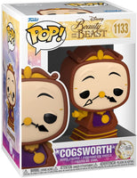 Beauty and the Beast Cogsworth Pop! Vinyl Figure # 1133 with pop protector