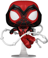 Spider-Man Miles Morales Game Crimson Cowl Suit Pop! Vinyl Figure # 770 with pop protector