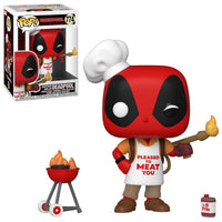 Deadpool 30th Anniversary Backyard Griller Deadpool Pop! Vinyl Figure # 774 with pop protector