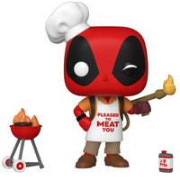 Deadpool 30th Anniversary Backyard Griller Deadpool Pop! Vinyl Figure # 774 with pop protector