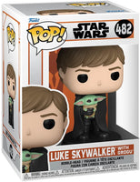 Star Wars: The Mandalorian Luke with Child Pop! Vinyl Figure # 482 with pop protector