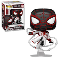 Spider-Man Miles Morales Game Track Suit Pop! Vinyl Figure # 768 with pop protector