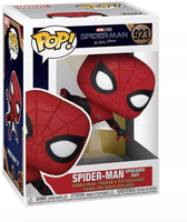 Spider-Man No Way Home Spider-Man Upgraded Suit Pop! Vinyl Figure # 923 with pop protector
