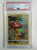 FA/Paras Crown Zenith 2023 SWSH #GG32 GEM MT PSA 10