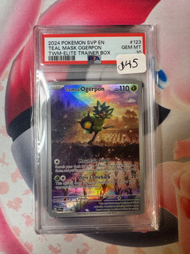 2024 Pokemon SVP EN Teal Mask Ogerpon TWN Elite-trainer box #123 GEM MT PSA 10