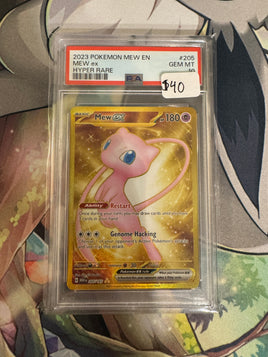 2023 Pokemon MEW EN GEM MT PSA 10 Mew ex Hyper Rare #205