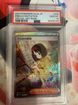 PSA 10 Erika's Invitation Erika 206/165 SAR sv2a Pokemon Card 151 Japanese #25