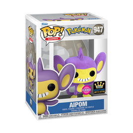 Pokemon Aipom Flocked Funko Pop! Vinyl Figure #947 - Specialty Series w/protector