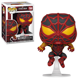 Spider-Man Miles Morales Game S.T.R.I.K.E. Suit Funko Pop! Vinyl Figure # 766 with pop protector