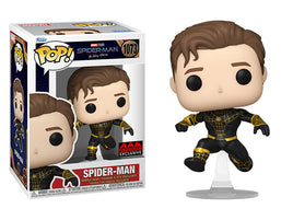 Spider-Man: No Way Home Unmasked Spider-Man Black Suit Pop! Vinyl Figure AAA Anime # 1073 with pop protector