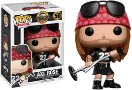 Funko POP! Rocks: Guns N Roses AXL ROSE Figure #50 with Pop Protector