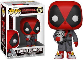 Deadpool Bedtime Deadpool in Robe Pop! Vinyl Figure #327 with pop protector