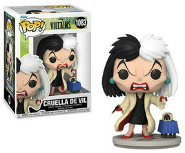 Disney Villains Cruella de Vil Pop! Vinyl Figure # 1083 with pop protector