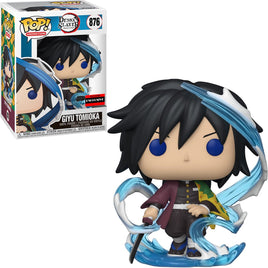 Funko Demon Slayer Giyu Tomioka Pop Figure (AAA Anime Exclusive) With Pop Protector # 876
