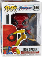 Avengers: Endgame Iron Spider with Nano Gauntlet Pop! Vinyl Figure # 574 with pop protector