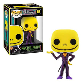 The Nightmare Before Christmas Jack Skellington Blacklight Pop! Vinyl Figure # 15 with pop protector