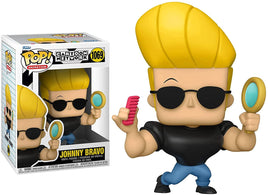 Johnny Bravo with Mirror and Comb Pop! Vinyl Figure # 1069 with pop protector