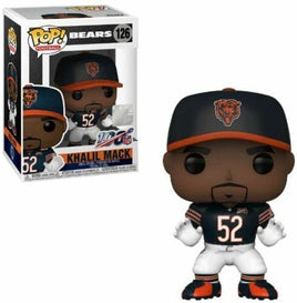 NFL Bears Khalil Mack Pop! Vinyl Figure # 126 with pop protector