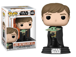 Star Wars: The Mandalorian Luke with Child Pop! Vinyl Figure # 482 with pop protector