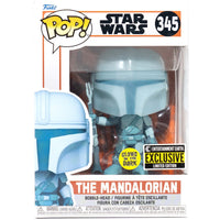 The Mandalorian Hologram GITD Pop! Vinyl Exclusive # 345 with pop protector