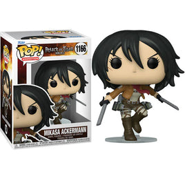 Attack on Titan Mikasa Ackermann with Swords Pop! Vinyl Figure # 1166 with pop protector