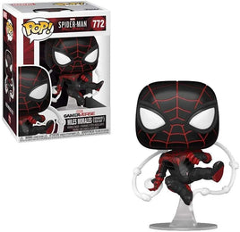 Spider-Man Miles Morales Game Advanced Tech Suit Pop! Vinyl Figure # 772 with pop protector