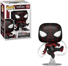 Spider-Man Miles Morales Game Advanced Tech Suit Pop! Vinyl Figure # 772 with protector