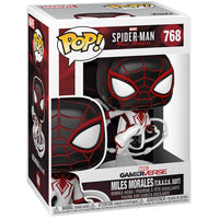 Spider-Man Miles Morales Game Track Suit Pop! Vinyl Figure # 768 with pop protector