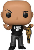 WWE The Rock with Championship Belt Pop! Vinyl Figure - Entertainment Earth Exclusive With Pop Protector
