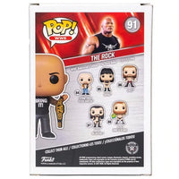 WWE The Rock with Championship Belt Pop! Vinyl Figure - Entertainment Earth Exclusive With Pop Protector