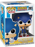 Sonic the Hedgehog with Ring Pop! Vinyl Figure # 283 with pop protector