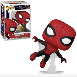 Spider-Man No Way Home Spider-Man Upgraded Suit Pop! Vinyl Figure # 923 with pop protector