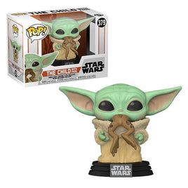 Star Wars: The Mandalorian The Child with Frog Pop! Vinyl Figure # 379 with pop protector