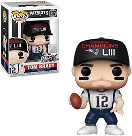 NFL Patriots Tom Brady (Super Bowl Champions LIII) Pop! Vinyl Figure # 137 with pop protector