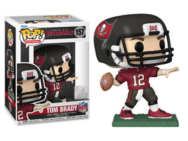 NFL Bucs Tom Brady (Home Uniform) Pop! Vinyl Figure # 157 pop comes with protector.