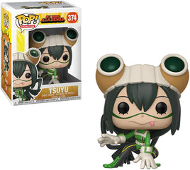 My Hero Academia Tsuyu Pop! Vinyl Figure #374 with pop protector